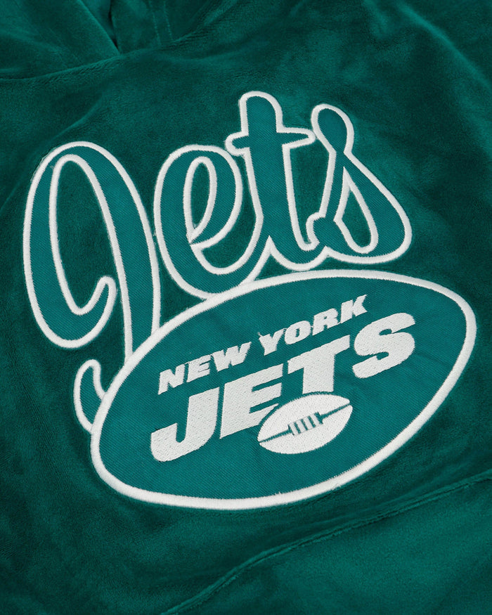 New York Jets 2019 Retro Womens Velour Hooded Sweatshirt FOCO - FOCO.com
