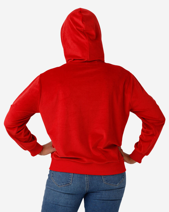 San Francisco 49ers Womens Velour Hooded Sweatshirt FOCO - FOCO.com