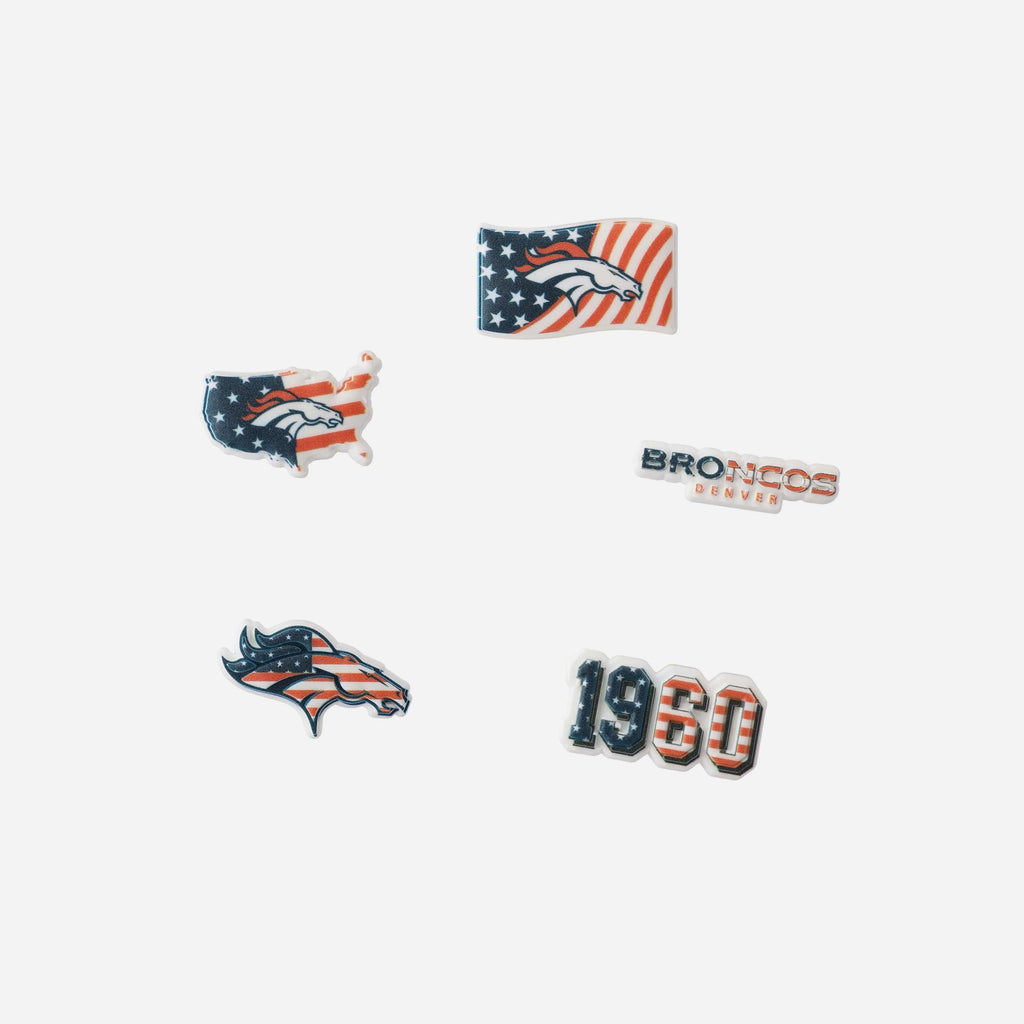 Denver Broncos Americana 5 Pack Team Clog Charms FOCO - FOCO.com