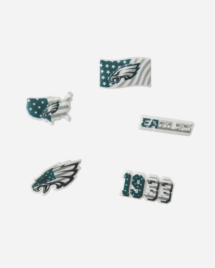 Philadelphia Eagles Americana 5 Pack Team Clog Charms FOCO - FOCO.com