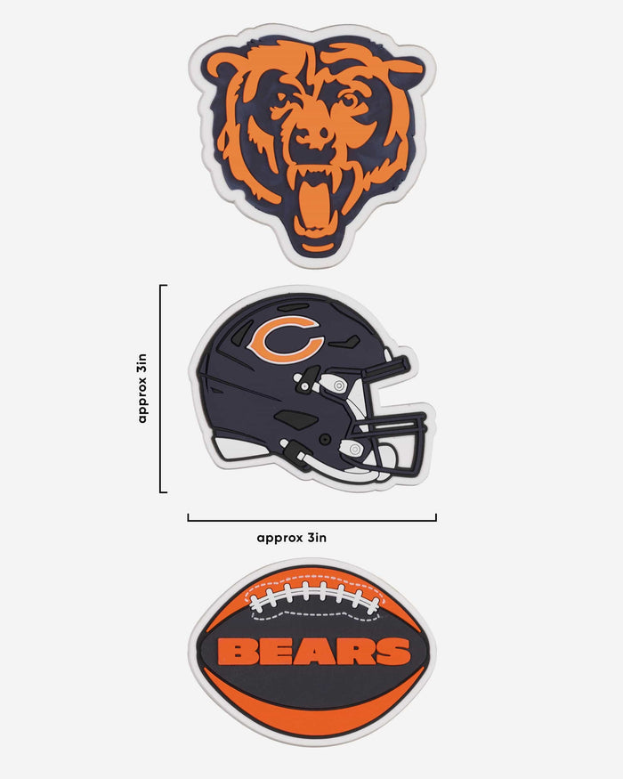 Chicago Bears 3 Pack Tailgate Tote Charms FOCO - FOCO.com