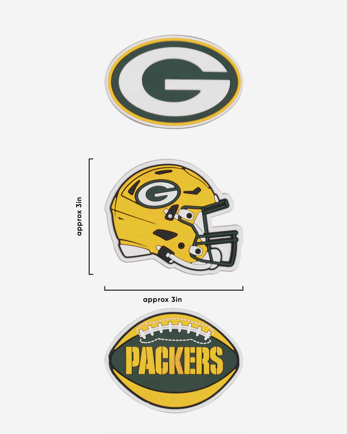 Green Bay Packers 3 Pack Tailgate Tote Charms FOCO - FOCO.com
