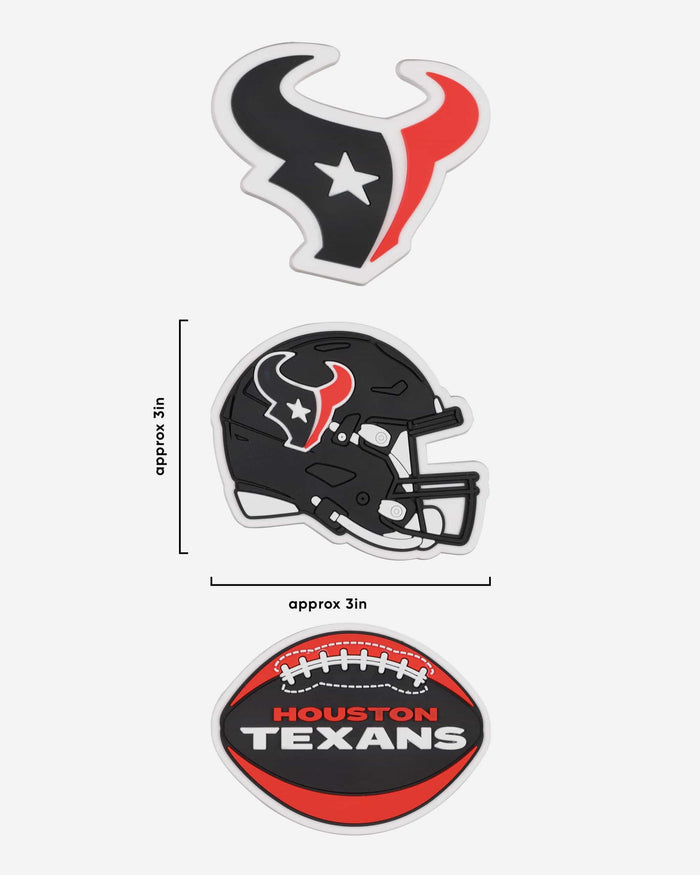 Houston Texans 3 Pack Tailgate Tote Charms FOCO - FOCO.com