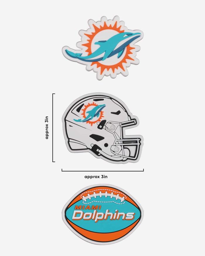Miami Dolphins 3 Pack Tailgate Tote Charms FOCO - FOCO.com