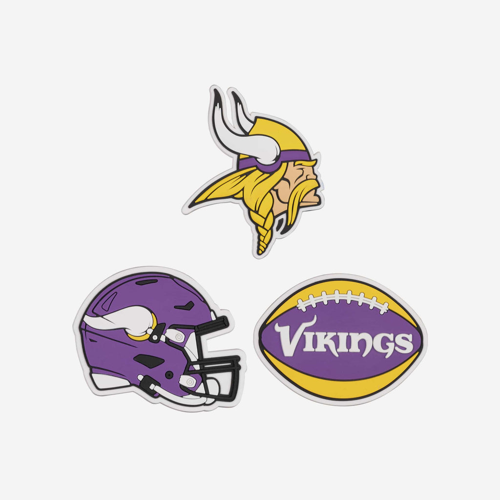 Minnesota Vikings 3 Pack Tailgate Tote Charms FOCO - FOCO.com