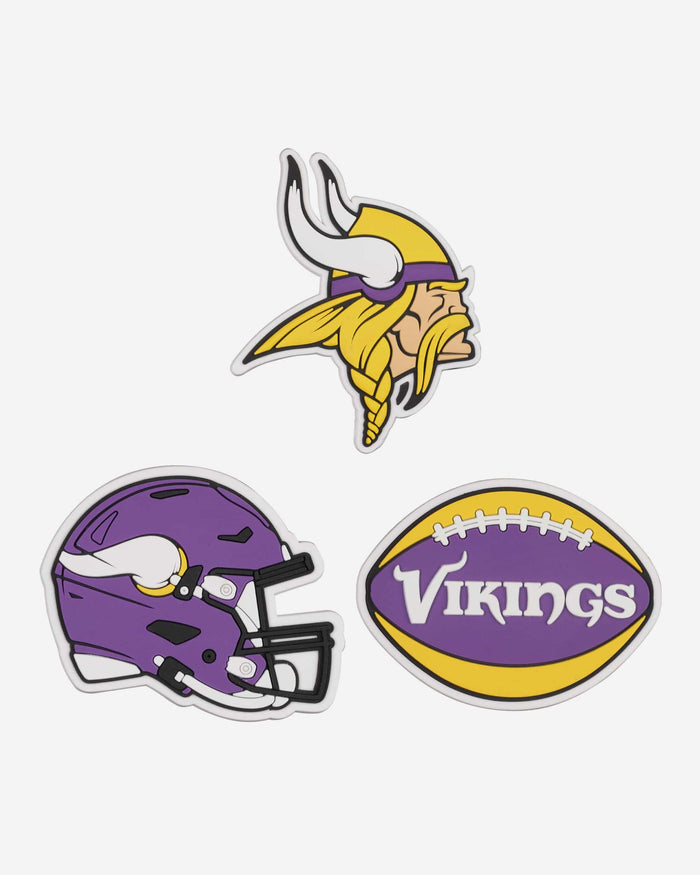 Minnesota Vikings 3 Pack Tailgate Tote Charms FOCO - FOCO.com