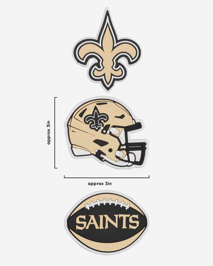 New Orleans Saints 3 Pack Tailgate Tote Charms FOCO - FOCO.com