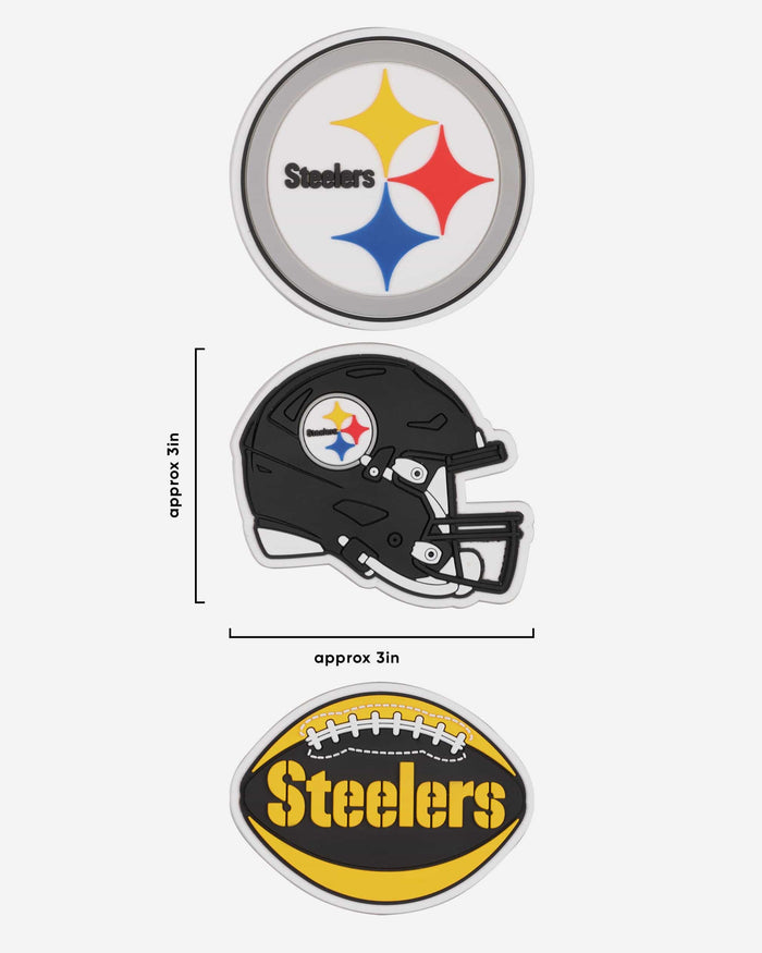 Pittsburgh Steelers 3 Pack Tailgate Tote Charms FOCO - FOCO.com