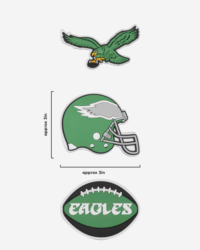 Philadelphia Eagles Kelly Green 3 Pack Tailgate Tote Charms FOCO - FOCO.com
