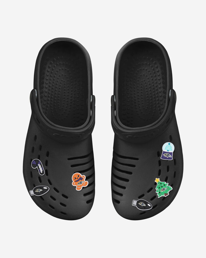 Baltimore Ravens 6 Pack Holiday Team Clog Charms FOCO - FOCO.com