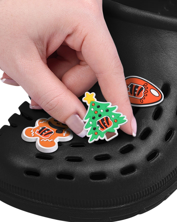 Cincinnati Bengals 6 Pack Holiday Team Clog Charms FOCO - FOCO.com