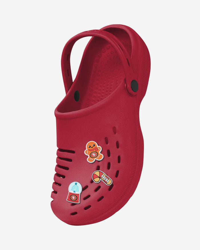 San Francisco 49ers 6 Pack Holiday Team Clog Charms FOCO - FOCO.com