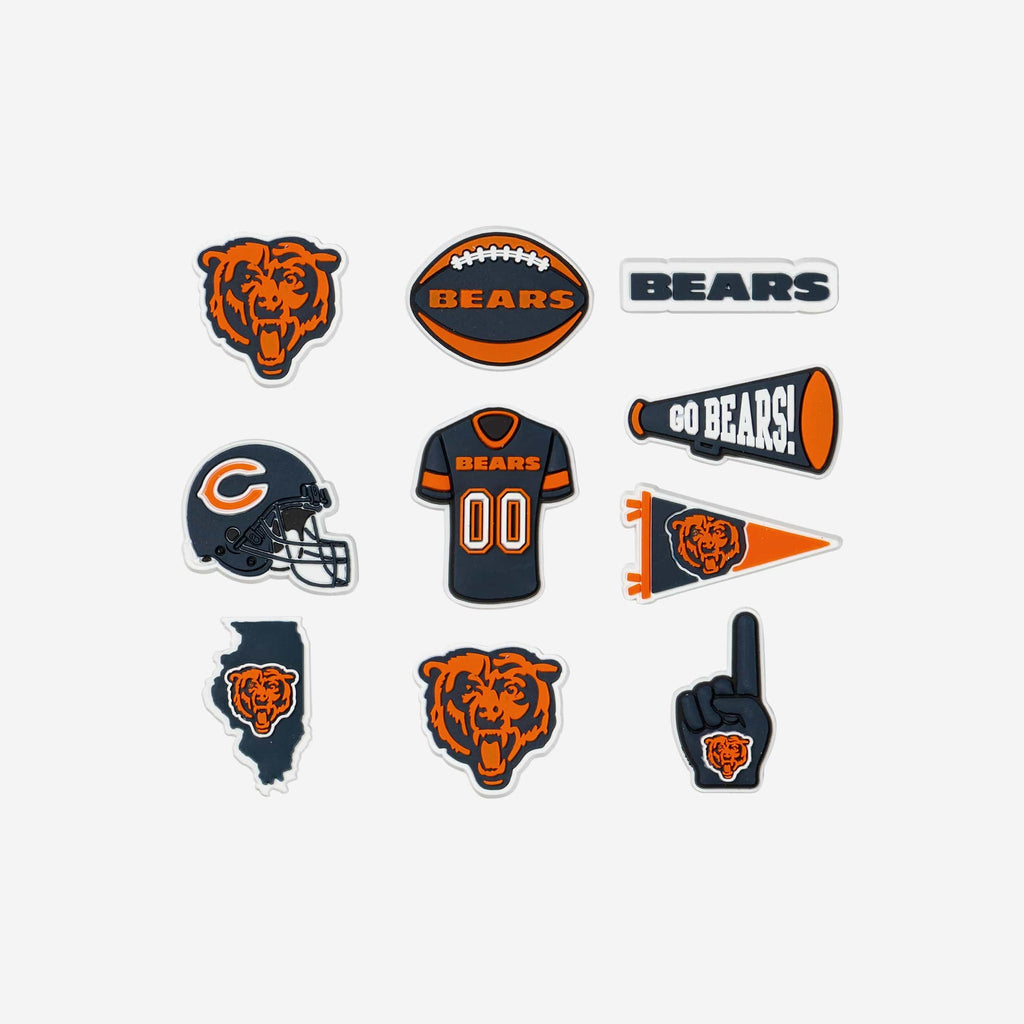 Chicago Bears 10 Pack Team Clog Charms FOCO - FOCO.com