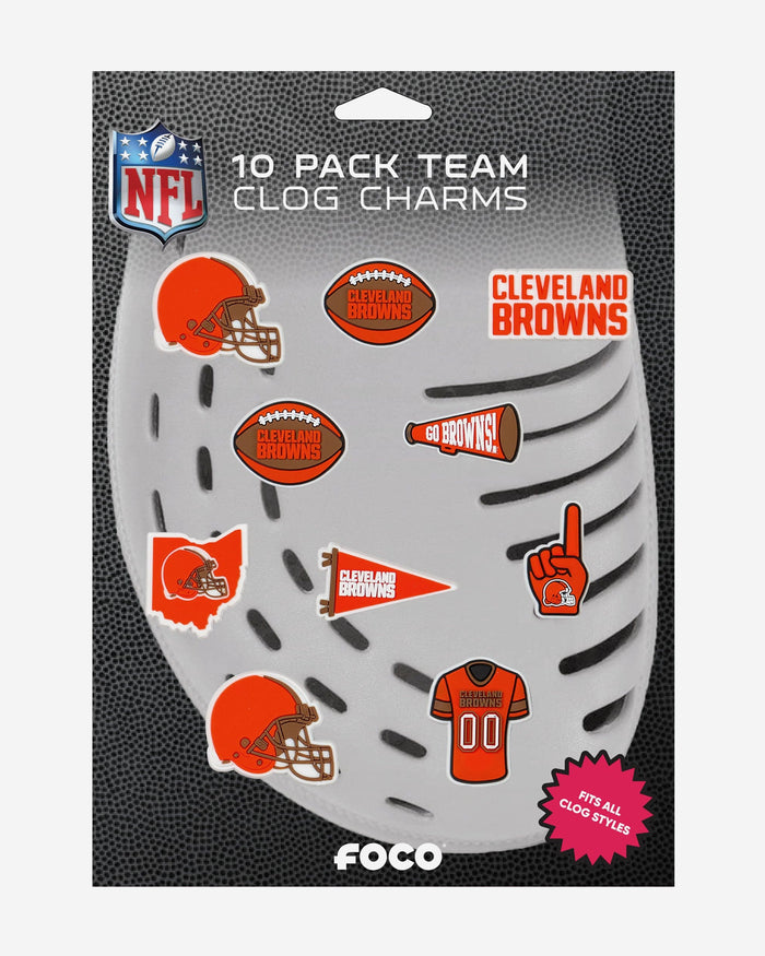 Cleveland Browns 10 Pack Team Clog Charms FOCO - FOCO.com