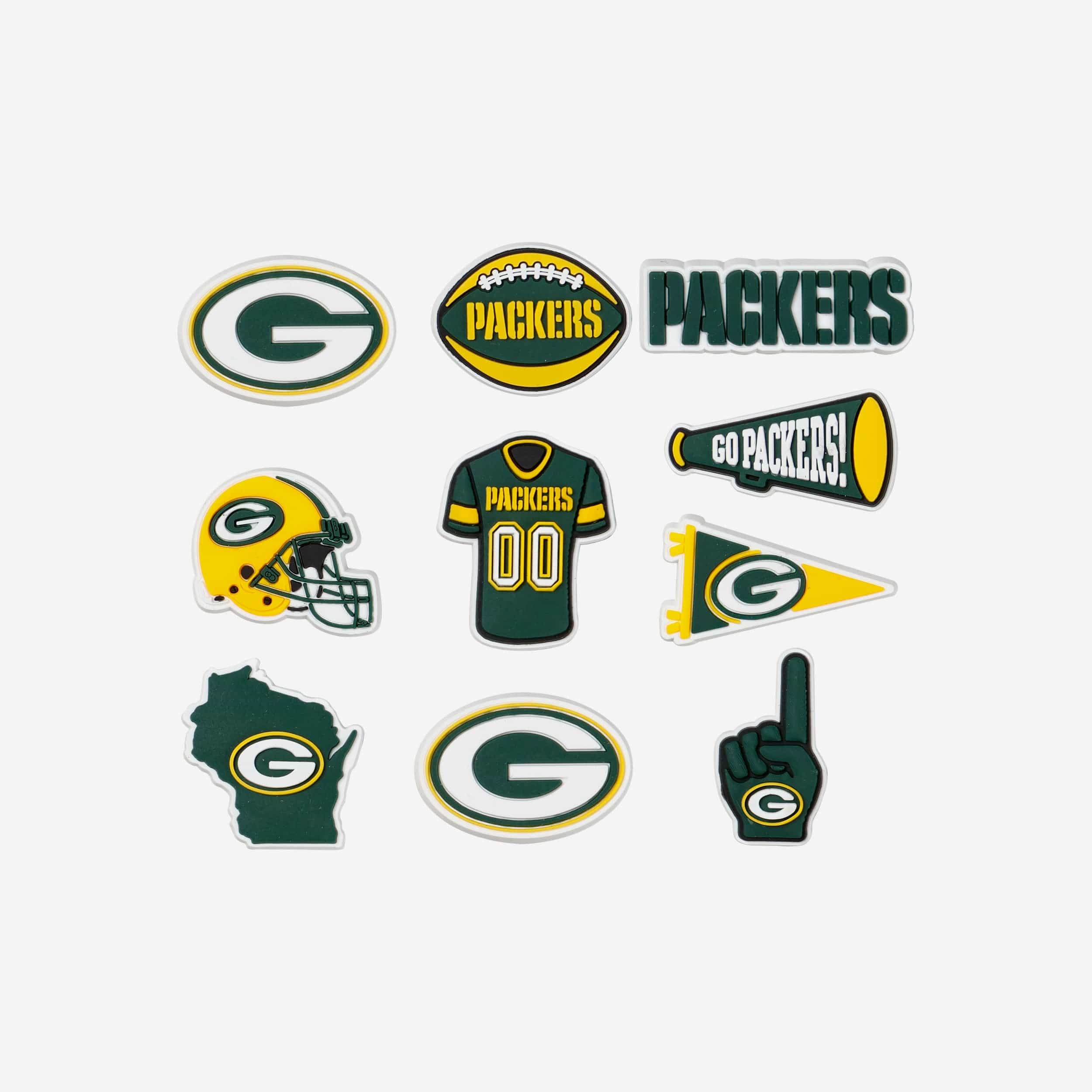 Green Bay Packers Football Pendant Charm - Hook Or Euro Bead Style