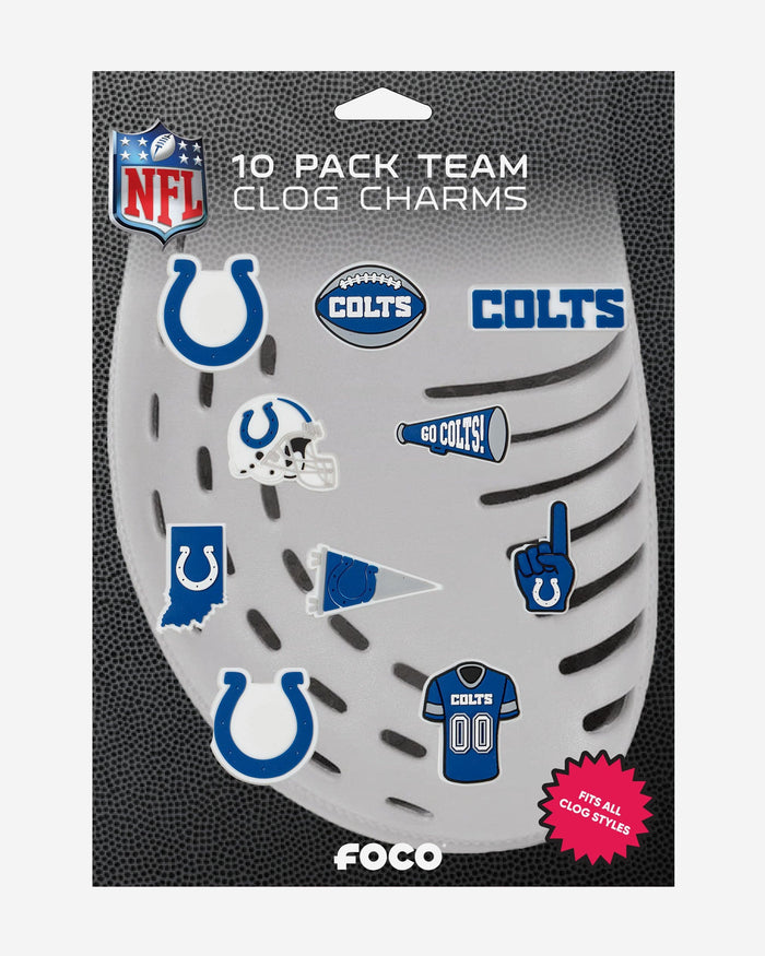 Indianapolis Colts 10 Pack Team Clog Charms FOCO - FOCO.com