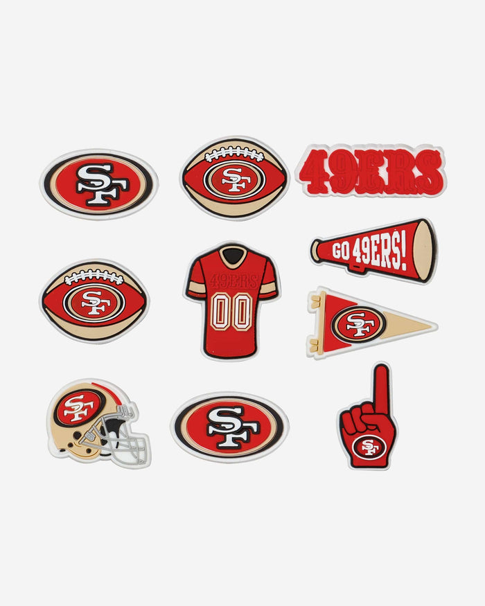 San Francisco 49ers 10 Pack Team Clog Charms