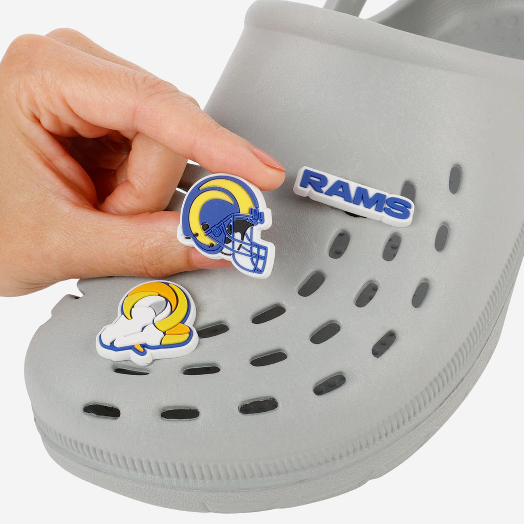 La Rams Clogs Los Angeles Rams 10 Pack Team Clog Charms FOCO