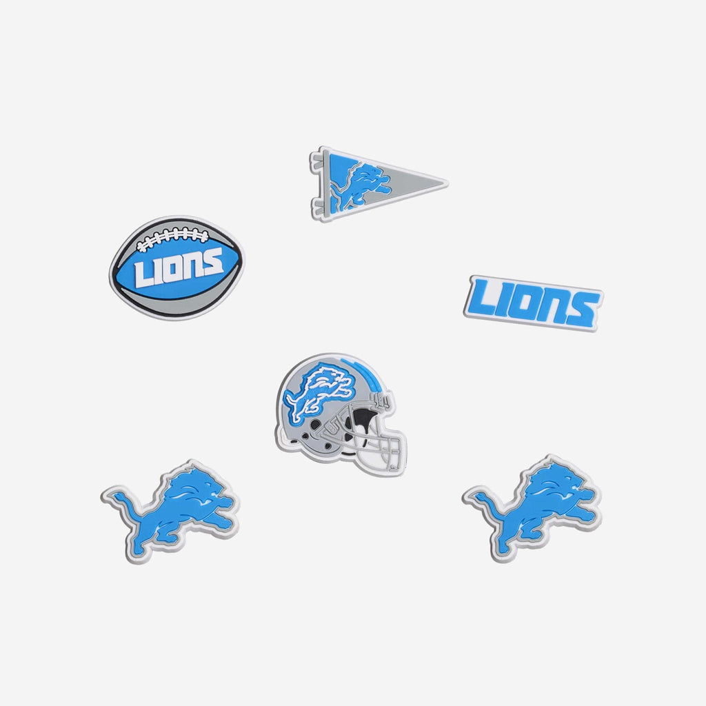 Detroit Lions 6 Pack Team Clog Charms FOCO - FOCO.com