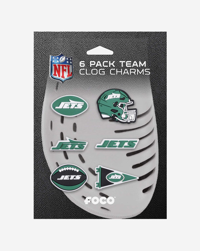 New York Jets 6 Pack Team Clog Charms FOCO - FOCO.com
