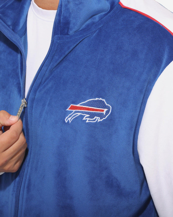 Buffalo Bills Two Tone Velour Zip Up Top FOCO S - FOCO.com