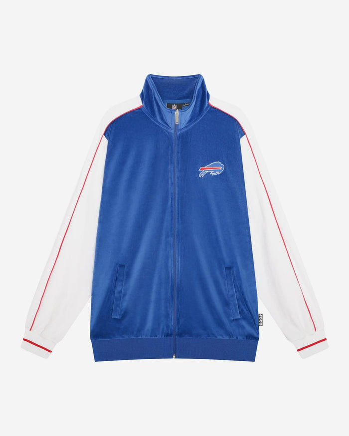 Buffalo Bills Two Tone Velour Zip Up Top FOCO S - FOCO.com