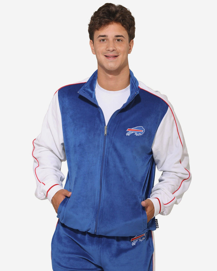 Buffalo Bills Two Tone Velour Zip Up Top FOCO S - FOCO.com