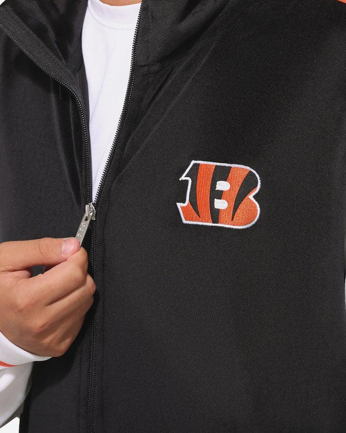 Cincinnati Bengals Two Tone Velour Zip Up Top FOCO S - FOCO.com