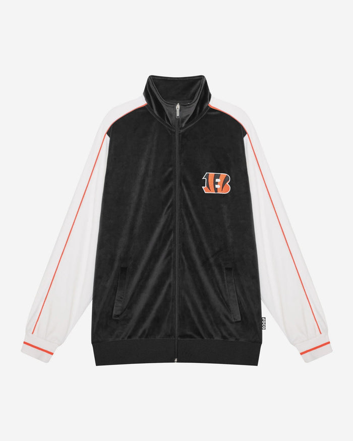 Cincinnati Bengals Two Tone Velour Zip Up Top FOCO S - FOCO.com