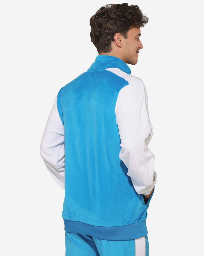 Detroit Lions Two Tone Velour Zip Up Top FOCO S - FOCO.com