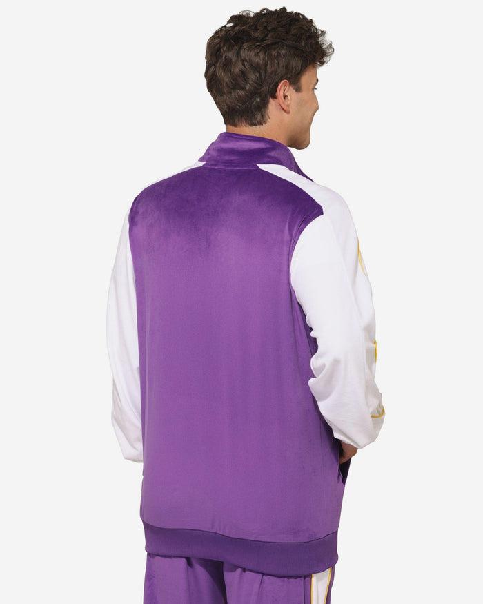 Minnesota Vikings Two Tone Velour Zip Up Top FOCO S - FOCO.com