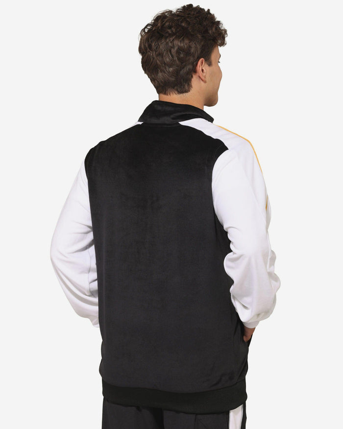 Pittsburgh Steelers Two Tone Velour Zip Up Top FOCO S - FOCO.com
