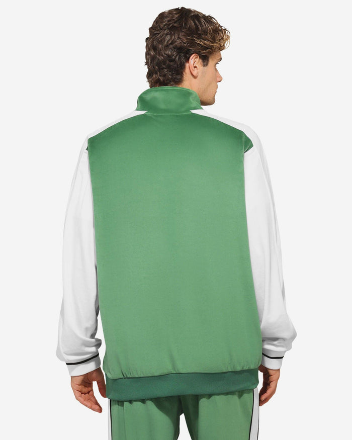 Philadelphia Eagles Kelly Green Two Tone Velour Zip Up Top FOCO S - FOCO.com
