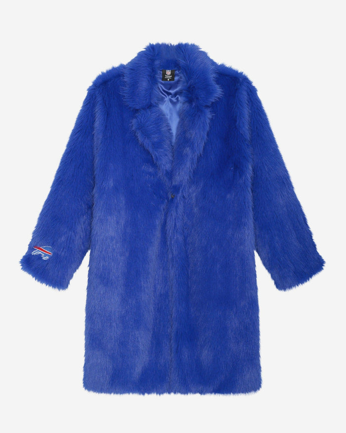 Buffalo Bills Faux Fur Long Jacket FOCO XS/S - FOCO.com