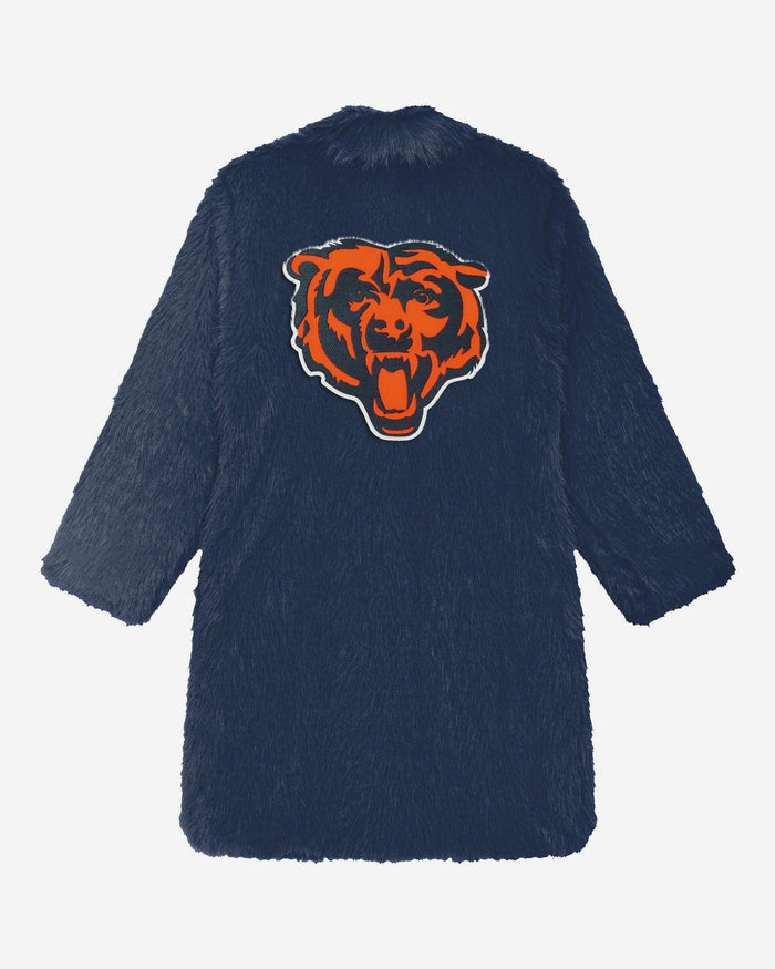 Chicago Bears Faux Fur Long Jacket FOCO XS/S - FOCO.com