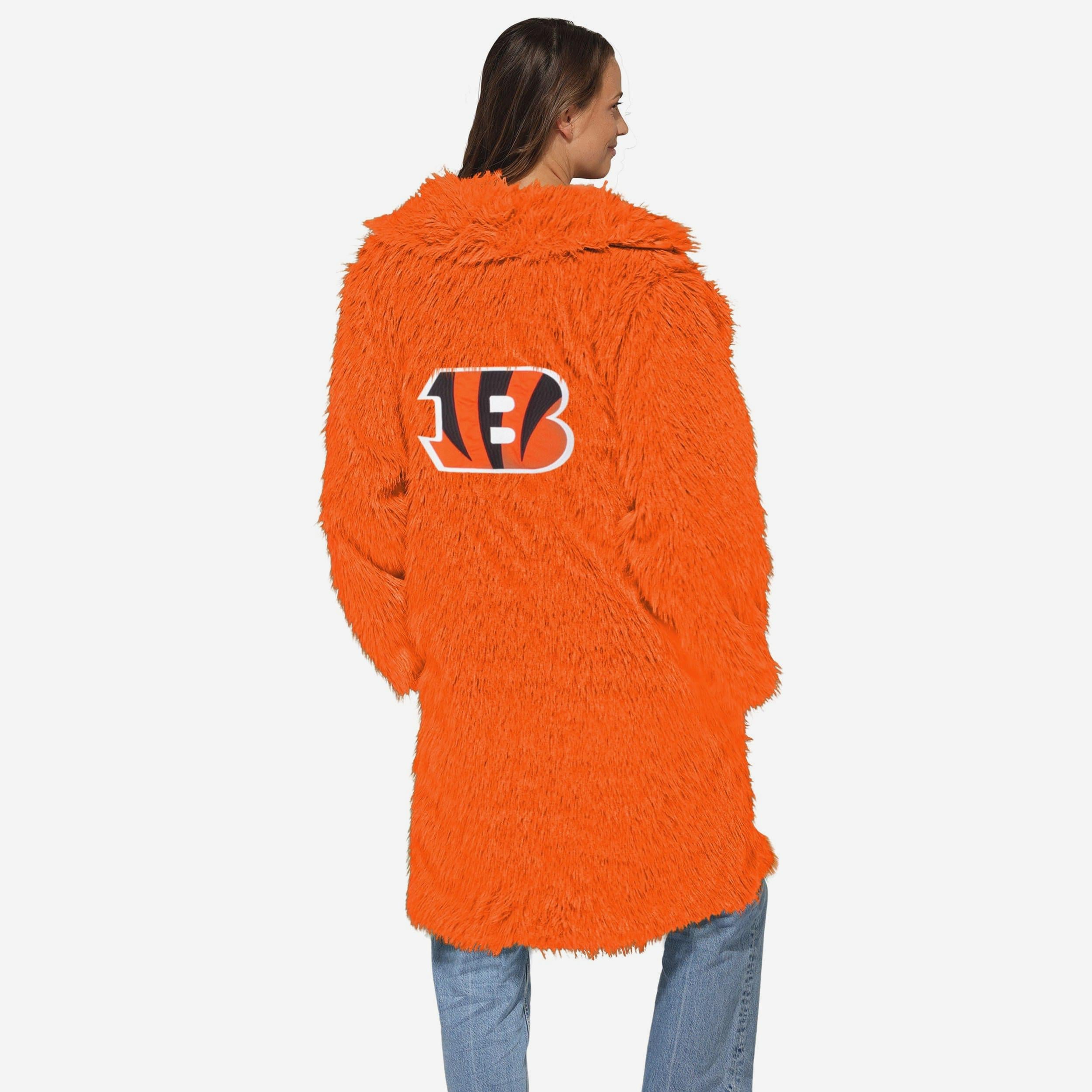 Cincinnati Bengals Faux Fur Long Jacket FOCO