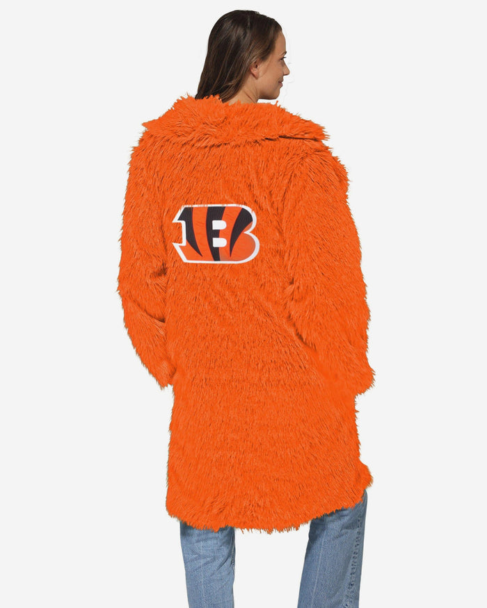 Cincinnati Bengals Faux Fur Long Jacket FOCO XS/S - FOCO.com