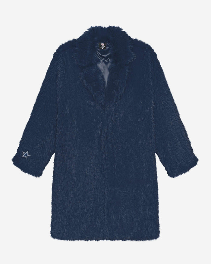 Dallas Cowboys Faux Fur Long Jacket FOCO XS/S - FOCO.com