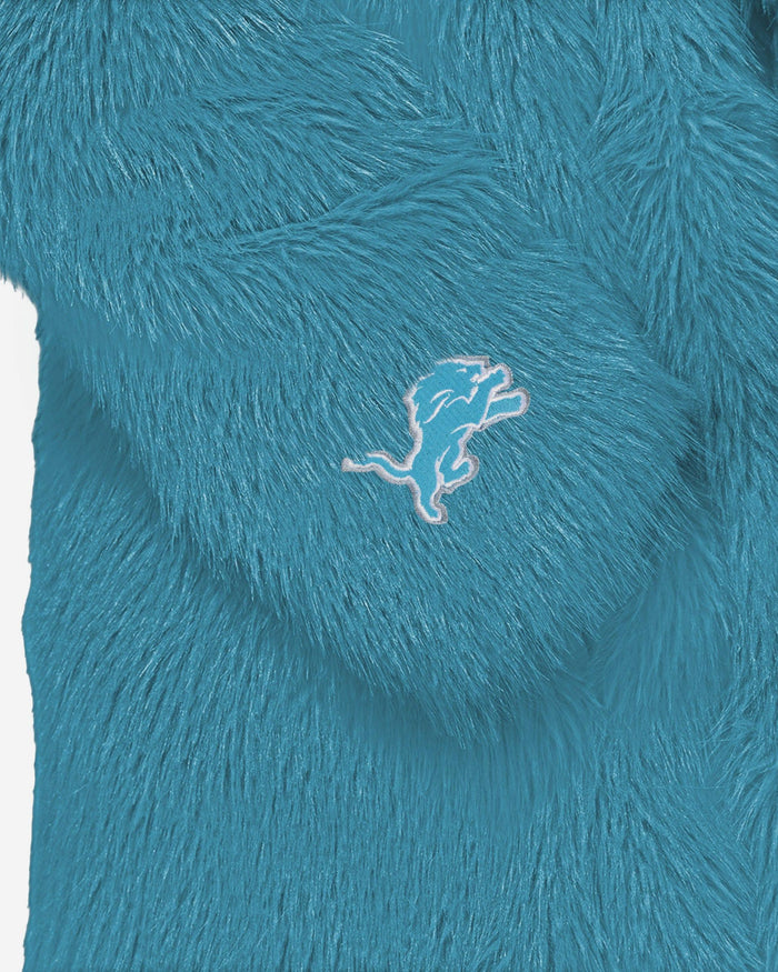 Detroit Lions Faux Fur Long Jacket FOCO XS/S - FOCO.com