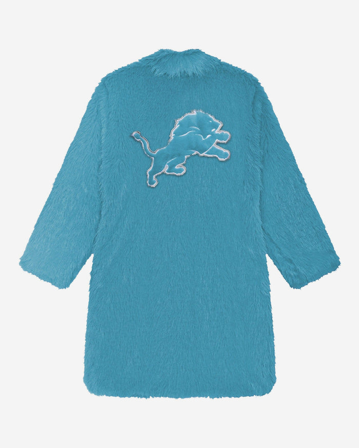 Detroit Lions Faux Fur Long Jacket FOCO XS/S - FOCO.com