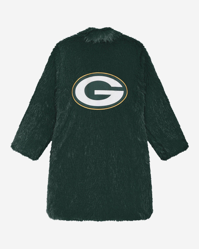 Green Bay Packers Faux Fur Long Jacket FOCO XS/S - FOCO.com