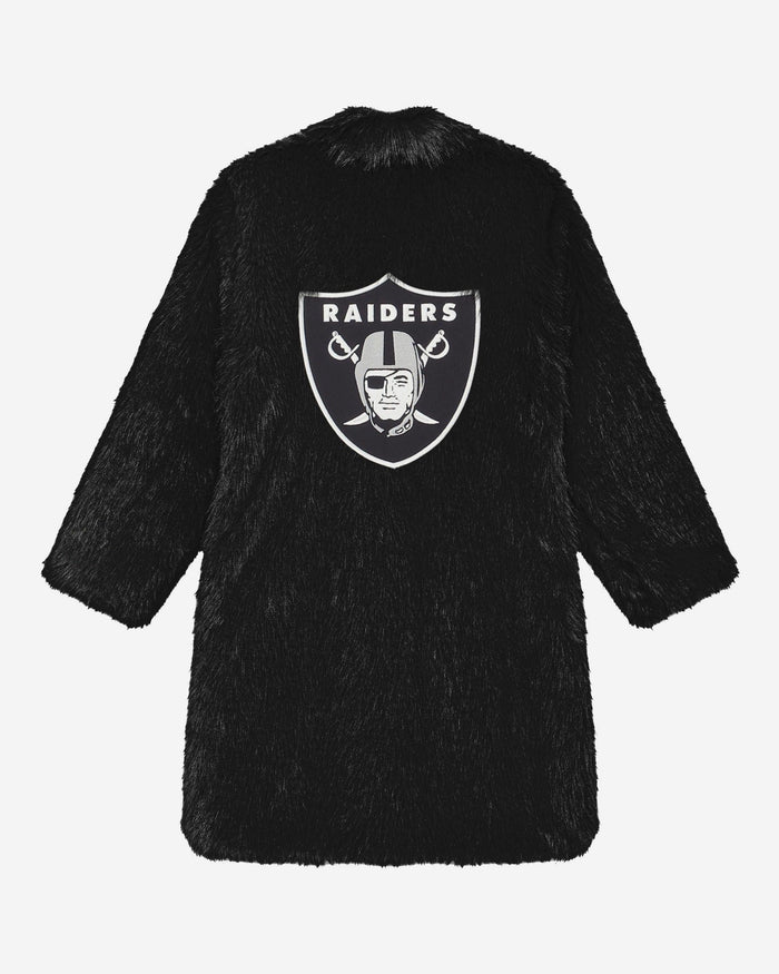 Las Vegas Raiders Faux Fur Long Jacket FOCO XS/S - FOCO.com