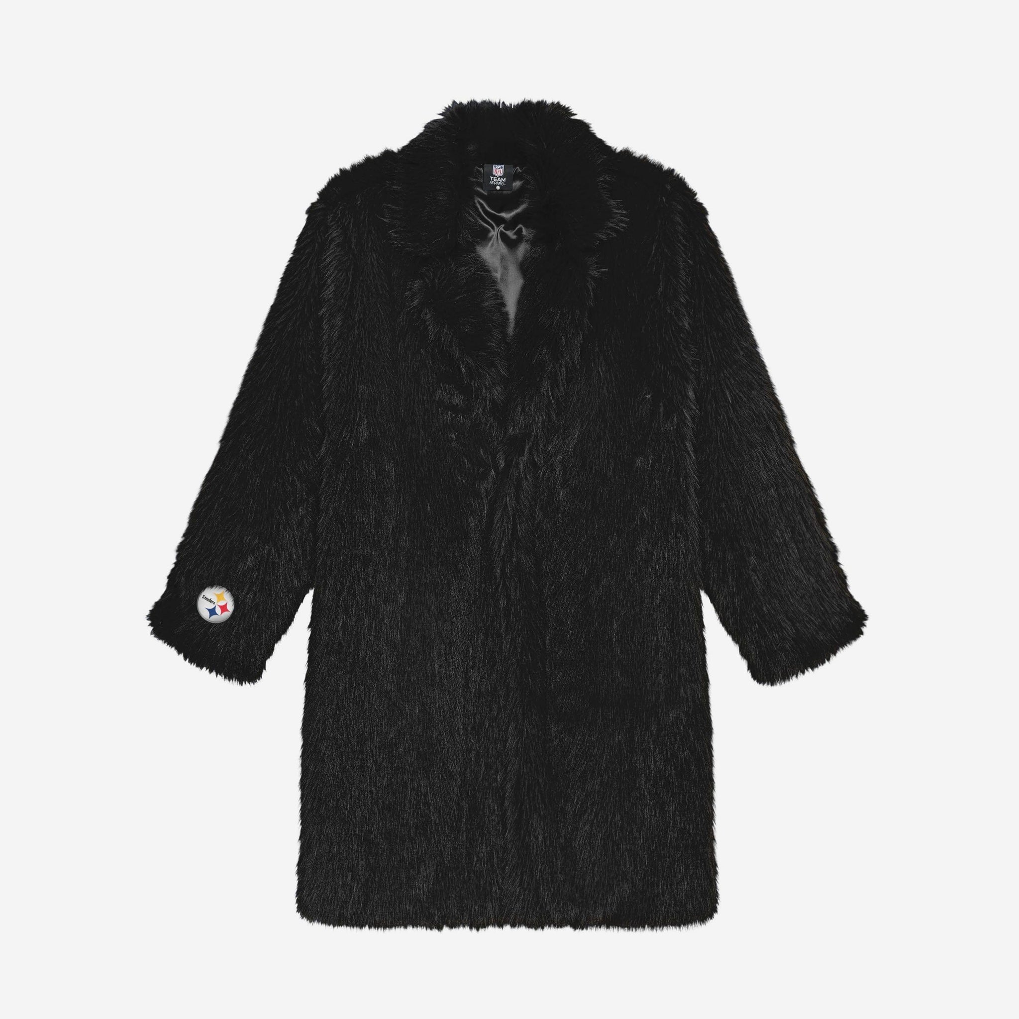 Pittsburgh Steelers Faux Fur Long Jacket FOCO