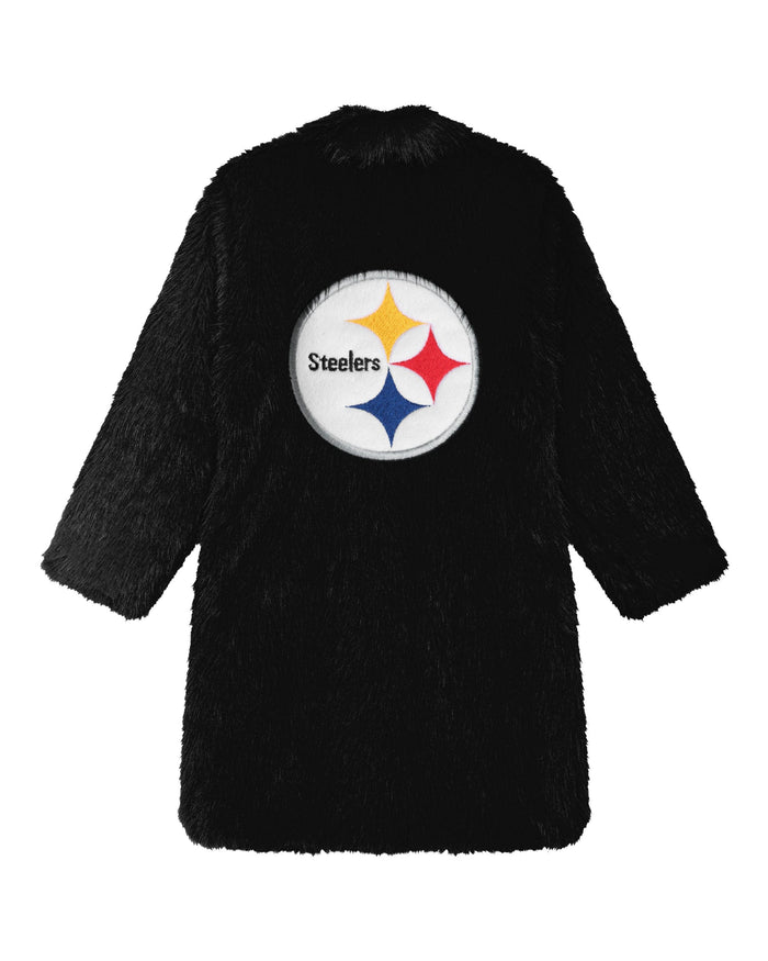 Pittsburgh Steelers Faux Fur Long Jacket FOCO XS/S - FOCO.com
