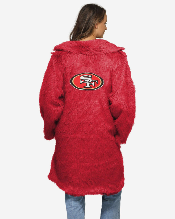 San Francisco 49ers Faux Fur Long Jacket FOCO XS/S - FOCO.com
