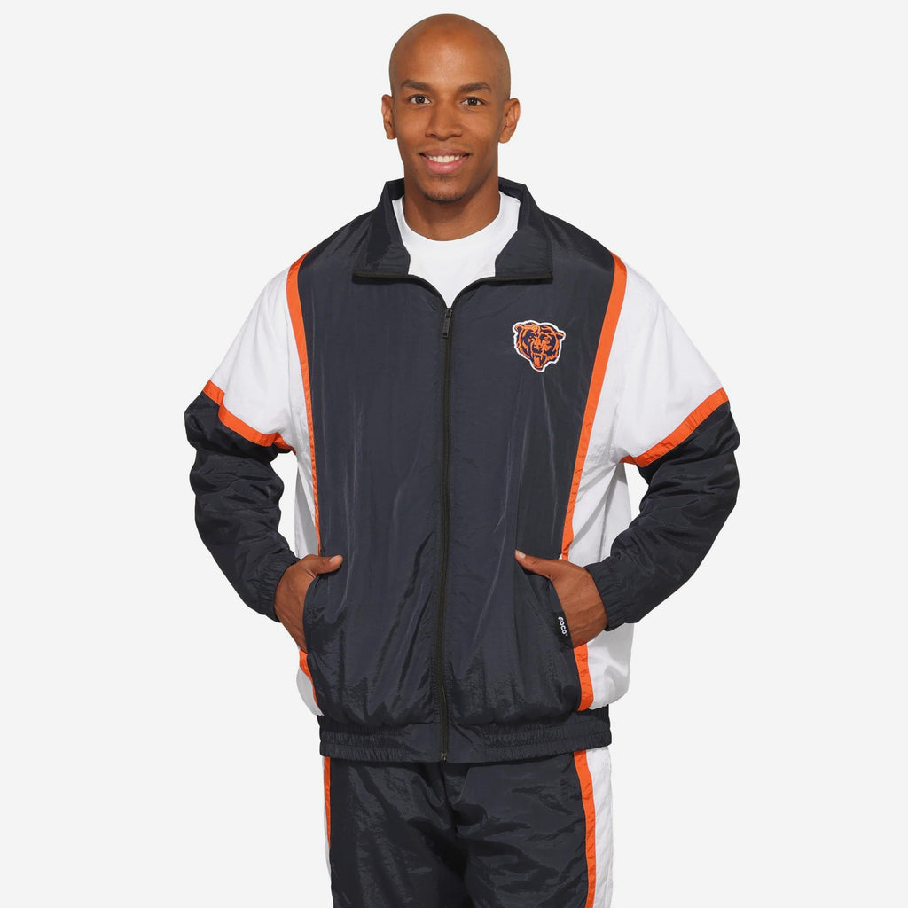 Chicago Bears Nylon Crinkle Gameday Jacket FOCO S - FOCO.com