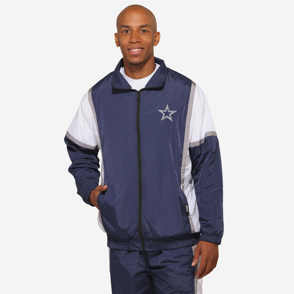 Dallas Cowboys Nylon Crinkle Gameday Jacket FOCO S - FOCO.com