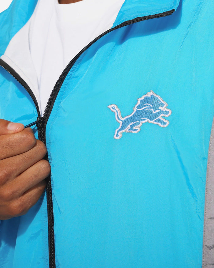 Detroit Lions Nylon Crinkle Gameday Jacket FOCO S - FOCO.com