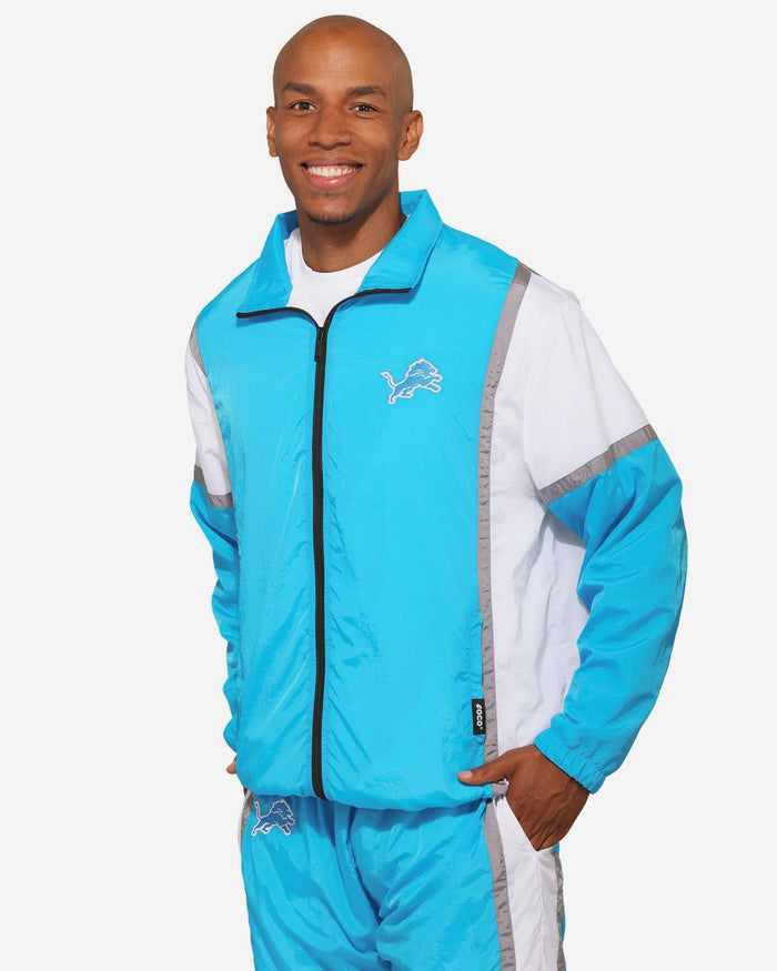Detroit Lions Nylon Crinkle Gameday Jacket FOCO S - FOCO.com