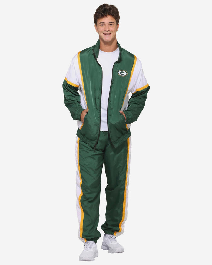 Green Bay Packers Nylon Crinkle Gameday Jacket FOCO S - FOCO.com
